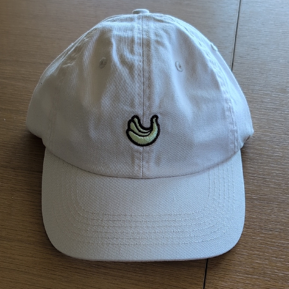 Yellow and Cream Sun Bum Banana Cotton Hat